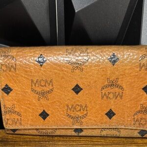MCM Tan Leather Wallet
